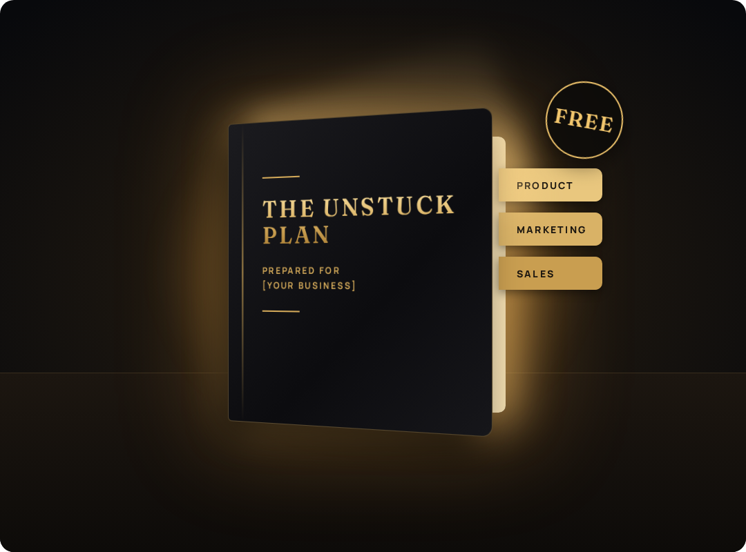 The Unstuck Plan: product, marketing and sales